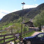 Installation Straßenlampen in der Gemeinde Truden