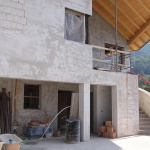 Bauphase Betriebsgebäude in der Handwerkerzone Montan